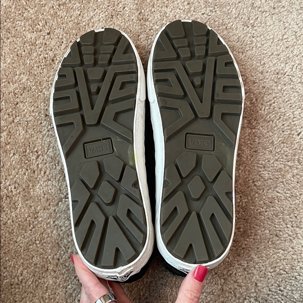 Vans Style 53 Black Embossed Leopard Slip On Sneakers - Picture 7 of 7
